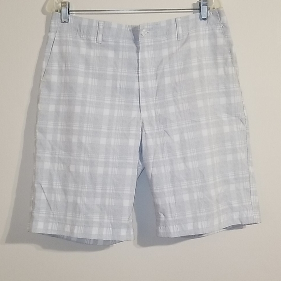 Hogan Shorts | Ben Hogan Mens Gray White Plaid Shorts Size 34 | Poshmark
